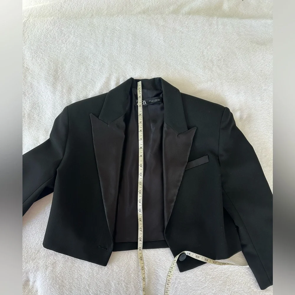 Zara - women’s tuxedo - jacket M - pants L - black - worn once - Picture 2 of 16